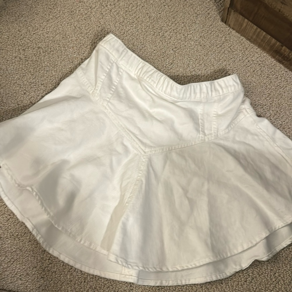 Aerie: White denim skirt